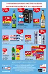 Gazetka promocyjna Auchan - Gazetka Ceny w dół Część 3 Supermarket Auchan - Gazetka - ważna od 24.01 do 24.01.2024 - strona 8 - produkty: Piwa, Piwo, Domestos, Koc, Gra, Dezodorant, Tablet, Pasta do zębów, Lacalut, Somat, Płyn do wc, Zmywarki, Okocim, Antyperspirant, Tabletki do zmywarki, Nivea