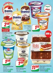 Gazetka promocyjna Dino - Gazetka - ważna od 26.03 do 26.03.2024 - strona 36 - produkty: Jogurt naturalny, Ser, Inka, Danone, Zott, Jogurt, Serek homogenizowany, Serek, Bakoma, Danio, Deser, Olma, Fa
