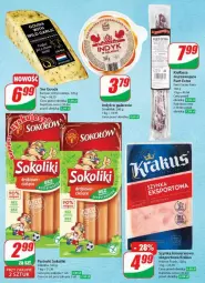 Gazetka promocyjna Dino - Gazetka - ważna od 26.03 do 26.03.2024 - strona 41 - produkty: Krakus, Parówki sokoliki, Sok, Ser, Por, Sokołów, Parówki, Szynka konserwowa, Szynka, Sport, Gouda, Kiełbasa