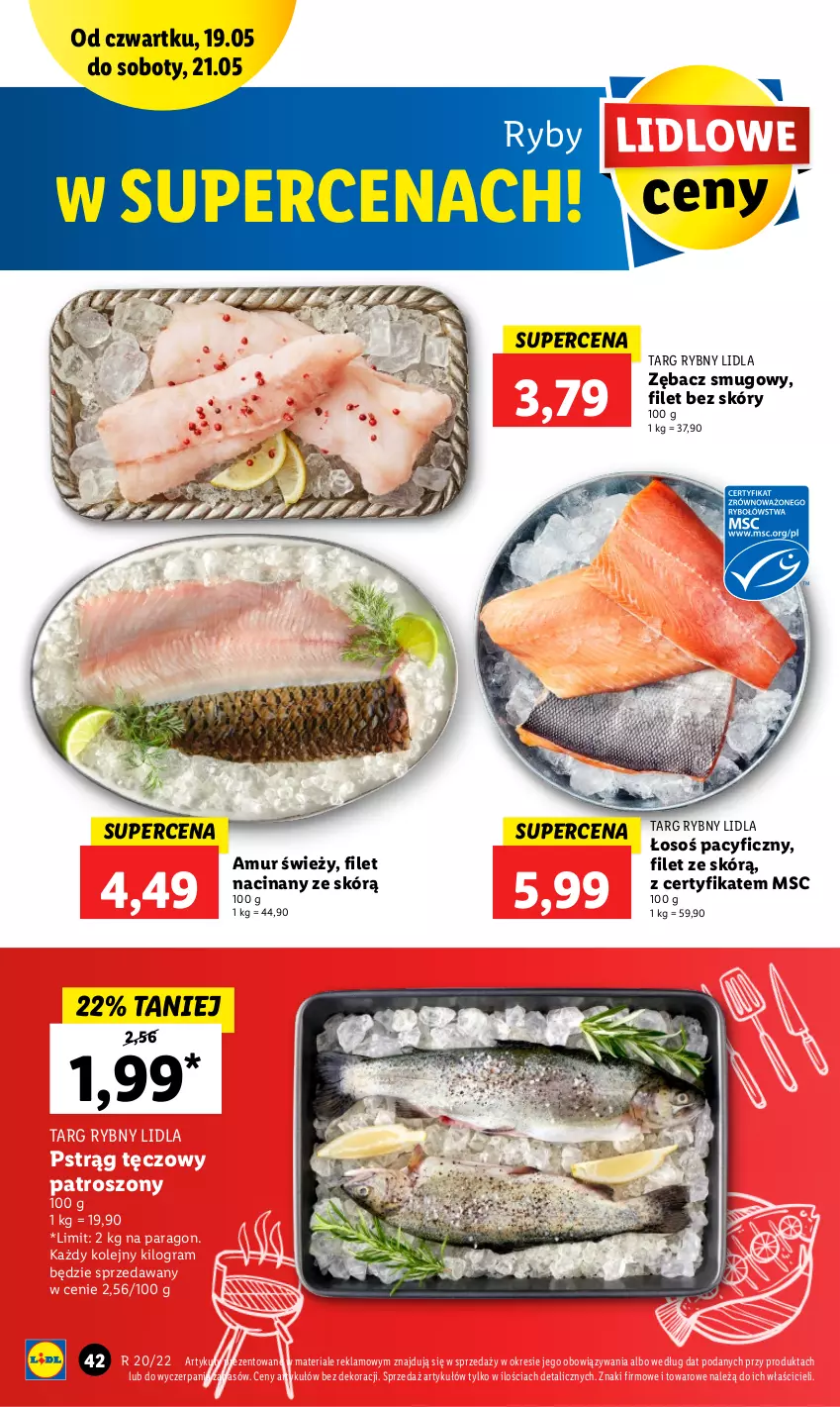 Gazetka promocyjna Lidl - GAZETKA - ważna 19.05 do 21.05.2022 - strona 42 - produkty: Gra, Olej, Pstrąg, Pstrąg tęczowy