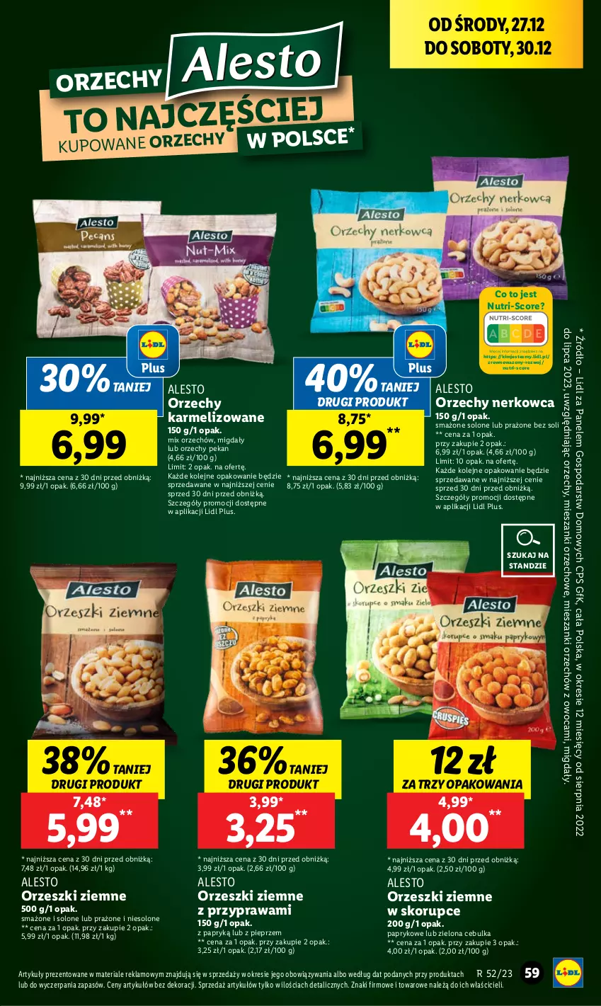 Gazetka promocyjna Lidl - GAZETKA - ważna 27.12 do 30.12.2023 - strona 59 - produkty: Migdały, Olej, Orzeszki, Orzeszki ziemne, Pieprz, Wazon