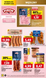 Gazetka promocyjna Lidl - GAZETKA - Gazetka - ważna od 30.12 do 30.12.2023 - strona 28 - produkty: Ser, Szynka konserwowa, Szynka, PIKOK, Boczek, Przysmaki, Kiełbasa głogowska, Frankfurterki, Golonka wieprzowa, Kiełbasa