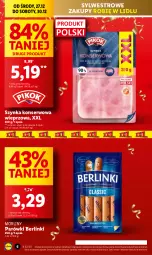 Gazetka promocyjna Lidl - GAZETKA - Gazetka - ważna od 30.12 do 30.12.2023 - strona 6 - produkty: Ser, Parówki, Szynka konserwowa, Szynka, Morliny, Berlinki