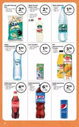Gazetka promocyjna Odido - Gazetka - Gazetka - ważna od 29.06 do 29.06.2023 - strona 6 - produkty: Sok pomarańczowy, Sok, Coca-Cola, Chrupki, Pepsi, Fortuna, Napój gazowany, Tymbark, Limonka, Woda, Napój, Mięta