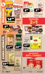 Gazetka promocyjna Netto - Od Poniedziałku - Gazetka - ważna od 21.02 do 21.02.2026 - strona 22 - produkty: Strucla, Cheerios, Kawa rozpuszczalna, Gra, Inka, Kawa zbożowa, Kawa ziarnista, Nesquik, Dallmayr, Kawa, Herbata czarna, Jacobs Krönung, Dżem, Sante, Lipton, Mąka, Basia, Jacobs, Herbata, Granola, Nestlé