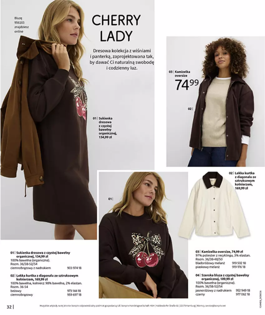Gazetka promocyjna Bonprix - DENIM CLUB - ważna 10.08 do 08.09.2026 - strona 34 - produkty: Bluza, Dres, EPEE, Fa, Kurtka, LG, Por