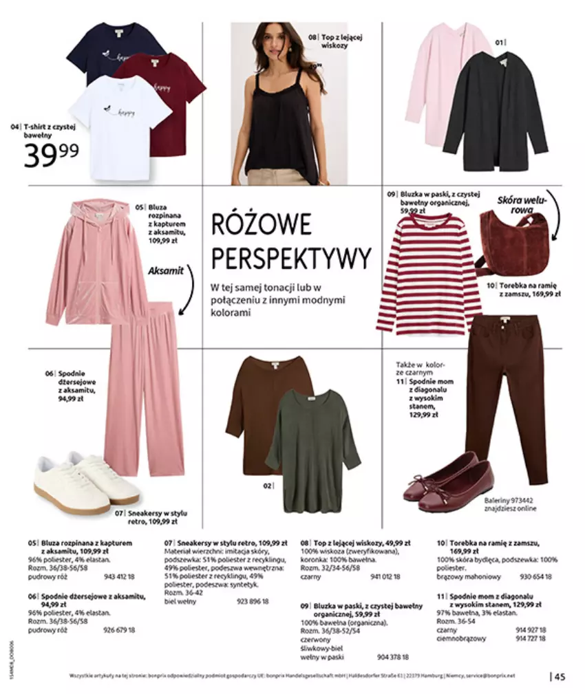 Gazetka promocyjna Bonprix - DENIM CLUB - ważna 10.08 do 08.09.2026 - strona 47 - produkty: Dres, Fa, Sok, Spodnie