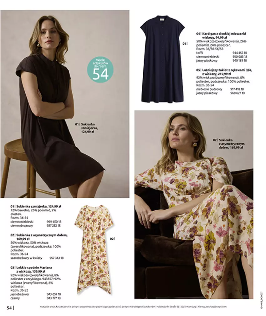 Gazetka promocyjna Bonprix - DENIM CLUB - ważna 10.08 do 08.09.2026 - strona 56 - produkty: AEG, EPEE, Fa, Spodnie, Sukienka