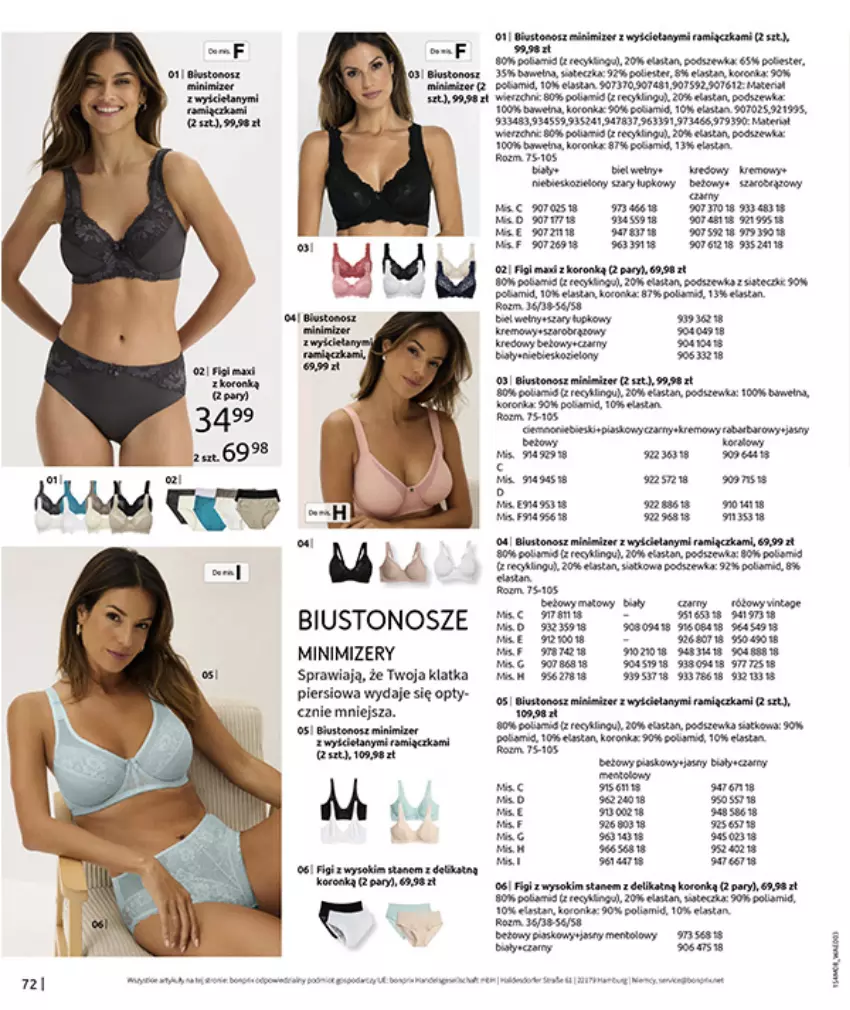 Gazetka promocyjna Bonprix - DENIM CLUB - ważna 10.08 do 08.09.2026 - strona 74 - produkty: Biustonosz, Fa, Figi, LG, Rust, Sok, Wełna