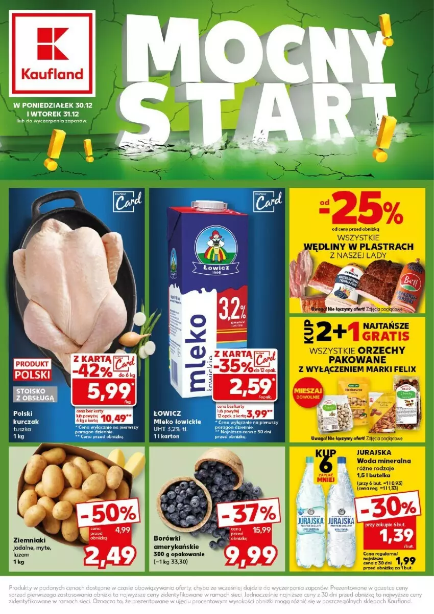 Gazetka promocyjna Kaufland - ważna 30.12 do 31.12.2024 - strona 1 - produkty: Felix, Gra, LG, Woda, Woda mineralna