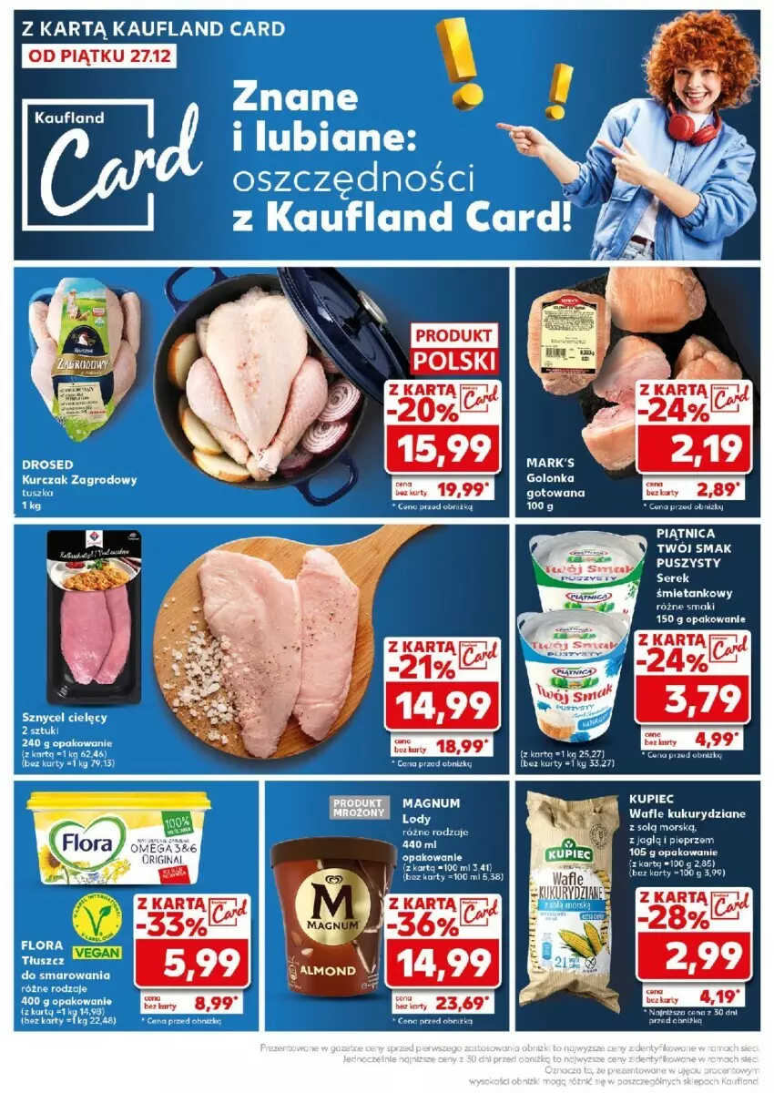 Gazetka promocyjna Kaufland - ważna 30.12 do 31.12.2024 - strona 17 - produkty: Flora, Gin, Kurczak, Piątnica, Pieprz, Ser, Serek, Tusz, Wafle