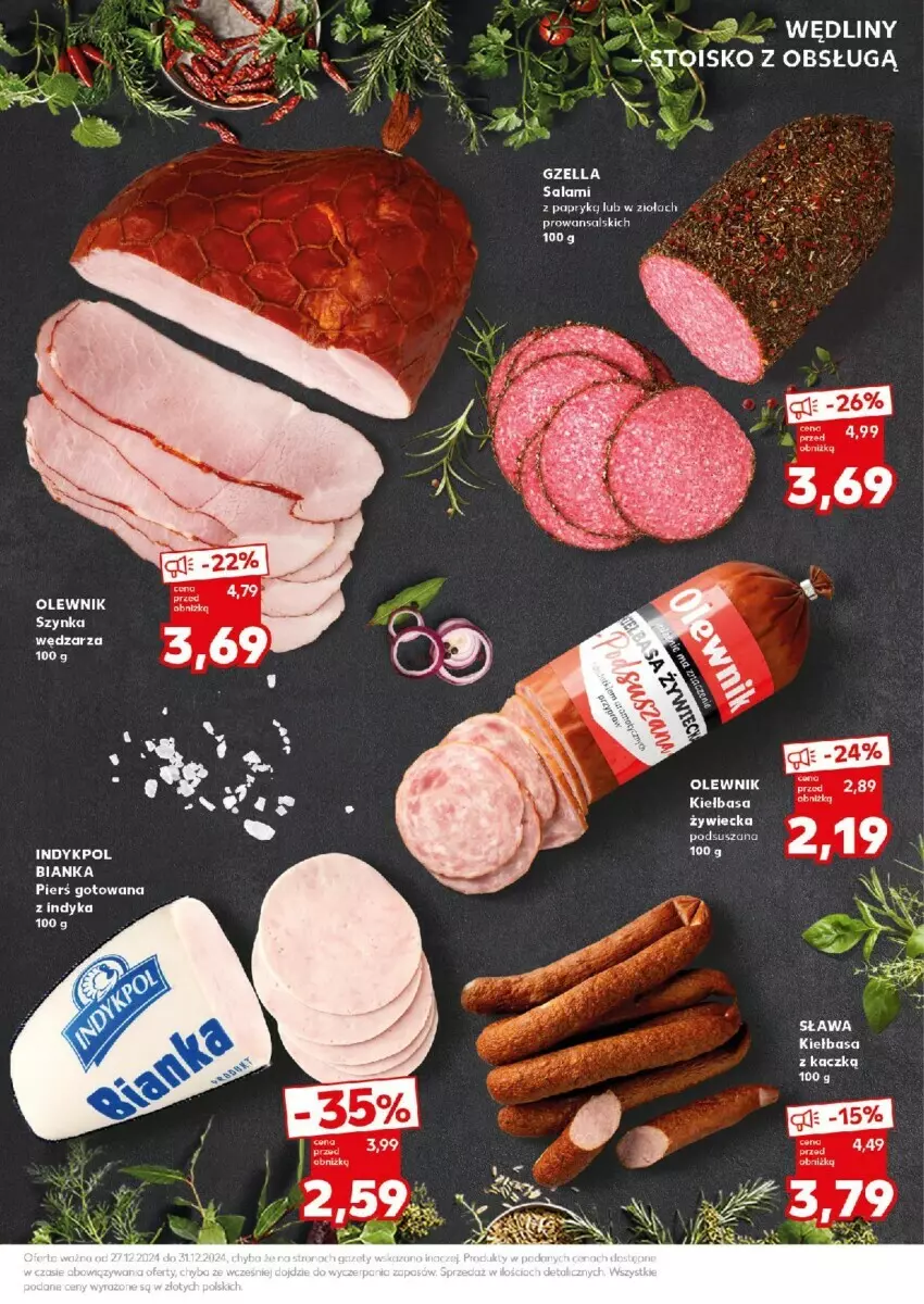 Gazetka promocyjna Kaufland - ważna 30.12 do 31.12.2024 - strona 22 - produkty: Bianka, Kiełbasa, Nike, Olewnik, Salami