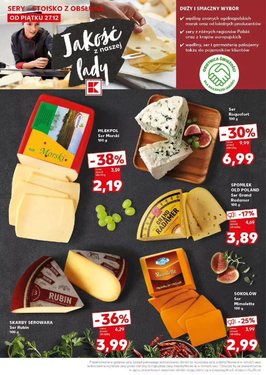 Gazetka promocyjna Kaufland - ważna 30.12 do 31.12.2024 - strona 26 - produkty: Fa, Gra, Mimolette, Pojemnik, Radamer, Rubin, Ser