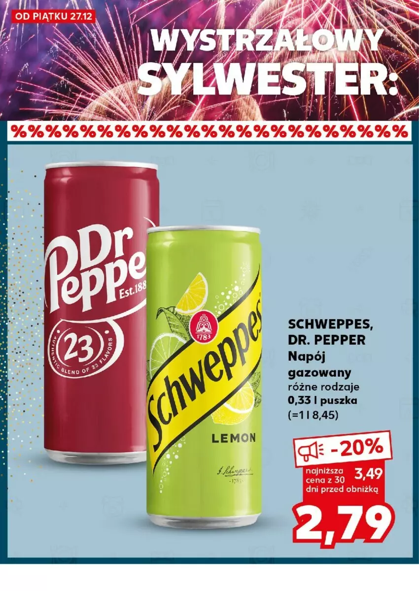 Gazetka promocyjna Kaufland - ważna 30.12 do 31.12.2024 - strona 28 - produkty: Napój, Napój gazowany, Schweppes