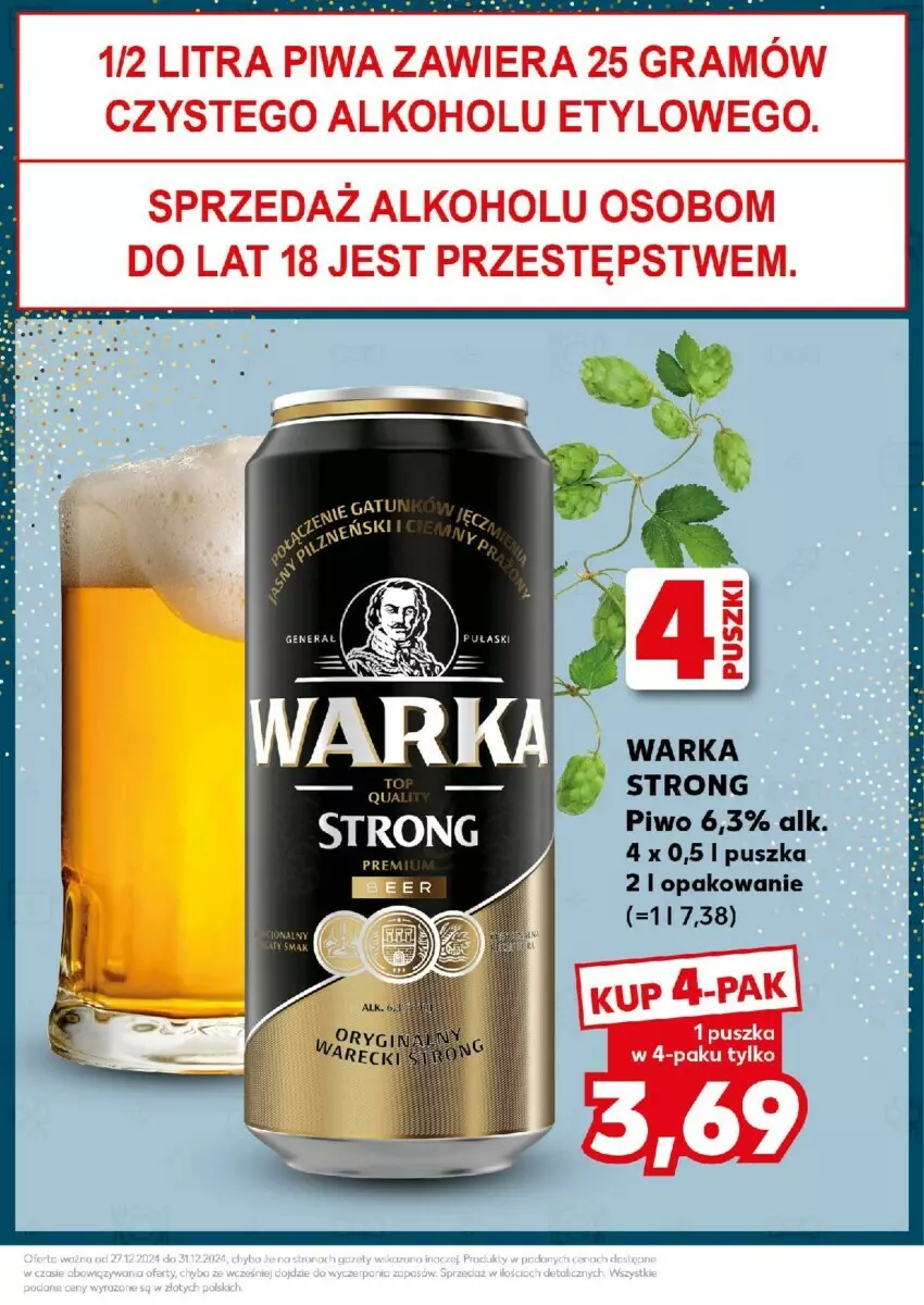 Gazetka promocyjna Kaufland - ważna 30.12 do 31.12.2024 - strona 33 - produkty: Piwo