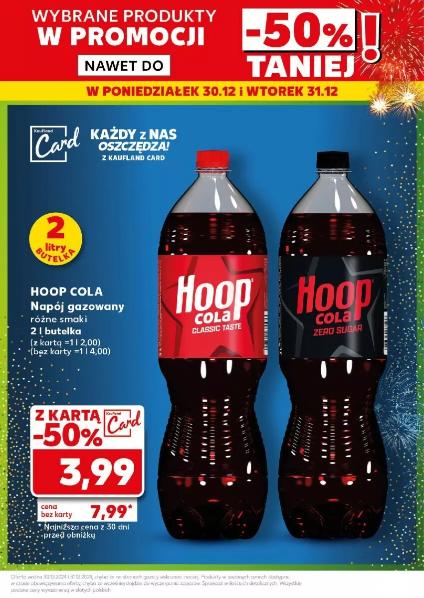 Gazetka promocyjna Kaufland - ważna 30.12 do 31.12.2024 - strona 5 - produkty: Hoop, Napój, Napój gazowany