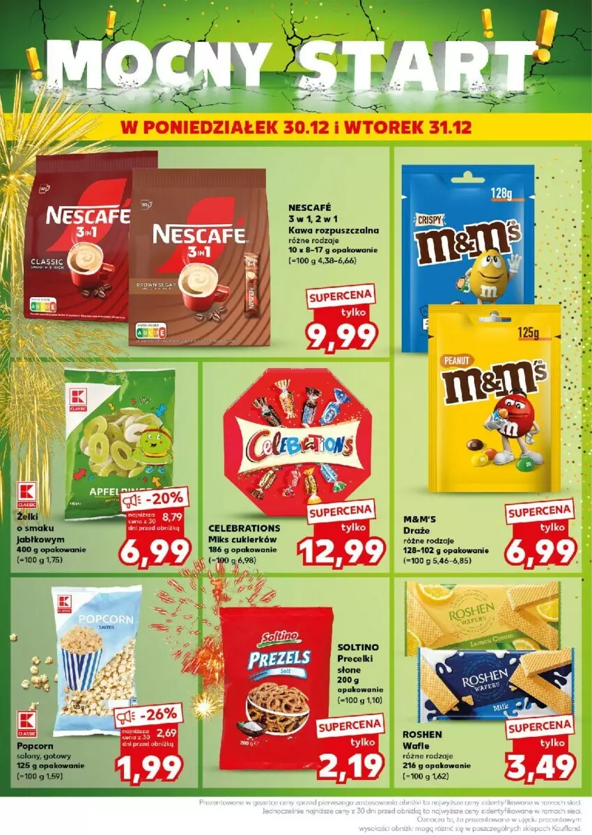 Gazetka promocyjna Kaufland - ważna 30.12 do 31.12.2024 - strona 6 - produkty: Cukier, Kawa, Kawa rozpuszczalna, Precelki, Soltino, Wafle