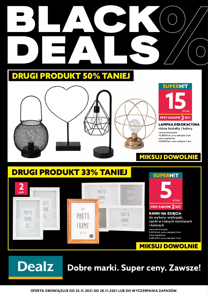 Gazetka promocyjna Dealz - BLACK DEALS - sprawdź ofertę! - ważna 25.11 do 28.11.2021 - strona 1 - produkty: Lack