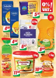 Gazetka promocyjna Dino - Gazetka - Gazetka - ważna od 08.02 do 08.02.2022 - strona 9 - produkty: Sok pomarańczowy, Lubella, Makaron, Sok, Bell, Kasza jęczmienna, Kuchnia, Miód, Chleb tostowy, Dan Cake, Bella, Chleb, Wosana, Kasza, Masło, Nektar