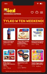 Gazetka promocyjna Biedronka - BIEK - Gazetka - ważna od 17.07 do 17.07.2026 - strona 6 - produkty: Ser, Por, Lody, Serek, Pepsi, Czekolada mleczna, 7 Days, Rogal, Sport, Czekolada, Algida, Danio, Ritter Sport, Kakao, Napój, LG