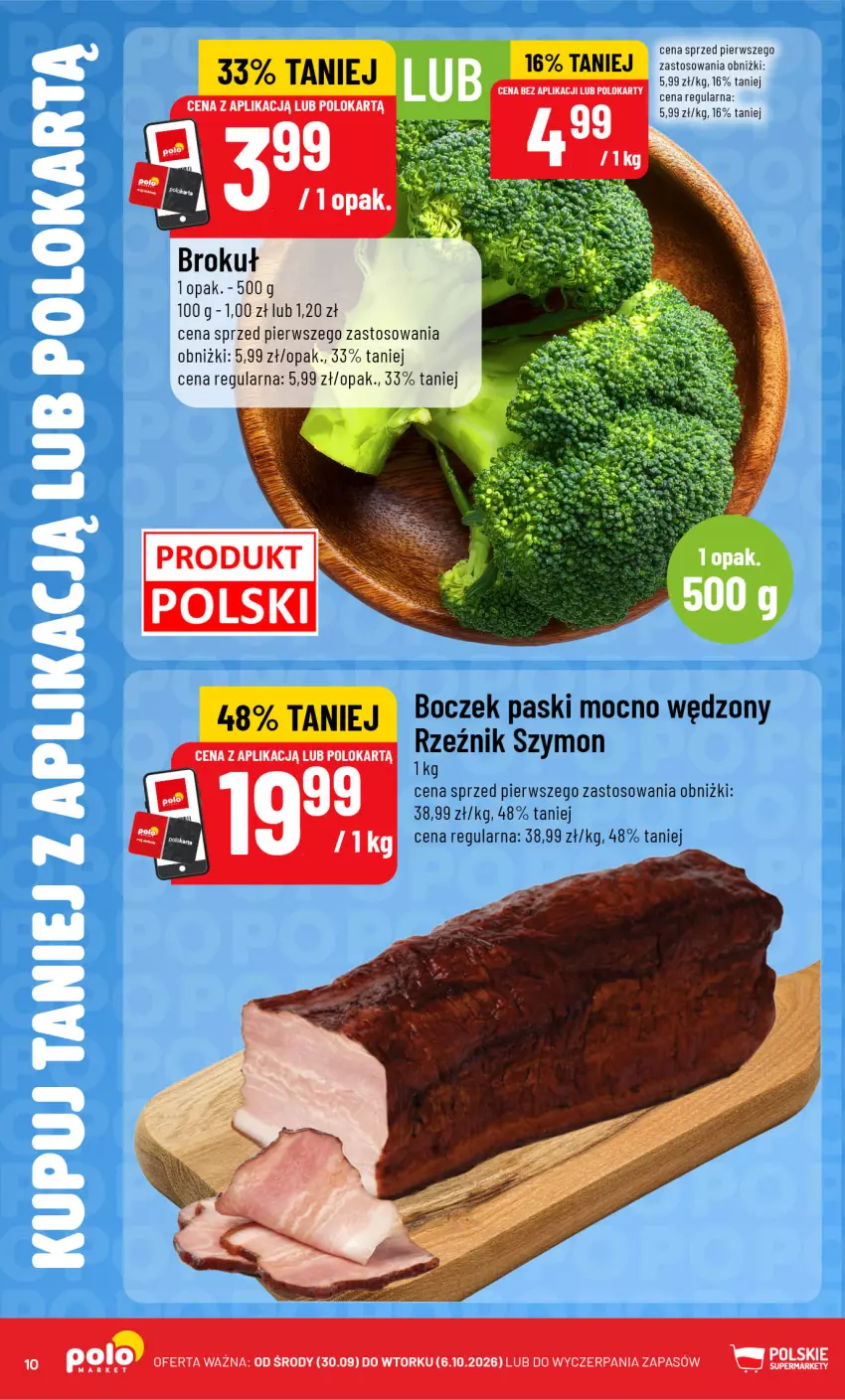 Gazetka promocyjna PoloMarket - Katalog Kupuj taniej z POLOappką - ważna 30.09 do 06.10.2026 - strona 10 - produkty: Boczek