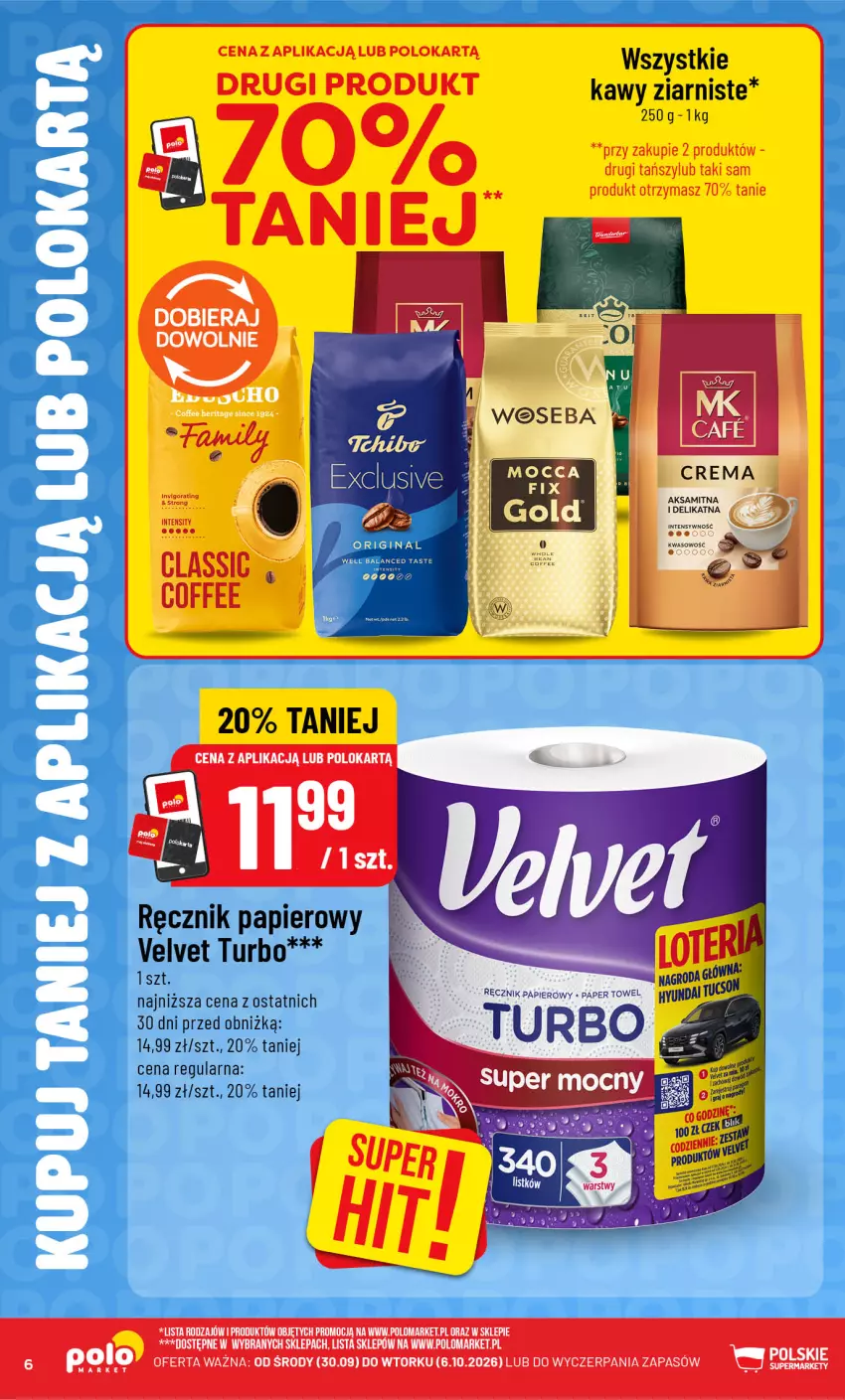 Gazetka promocyjna PoloMarket - Katalog Kupuj taniej z POLOappką - ważna 30.09 do 06.10.2026 - strona 6 - produkty: Aksam, Papier, Ręcznik, Velvet, Woseba