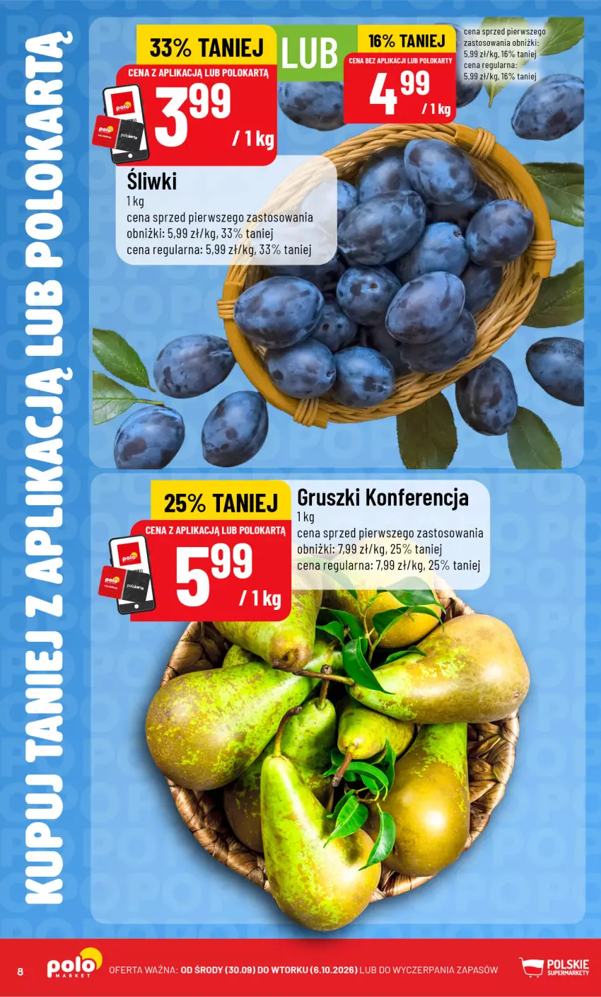 Gazetka promocyjna PoloMarket - Katalog Kupuj taniej z POLOappką - ważna 30.09 do 06.10.2026 - strona 8 - produkty: Gruszki