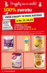 Gazetka promocyjna Auchan - Gazetka Koszyk Oszczędności Moje Auchan - Gazetka - ważna od 13.03 do 13.03.2024 - strona 2 - produkty: Papier, Masa krówkowa, Ręcznik, Mąka, Olej rzepakowy, Mąka pszenna, Olej, Kukurydza