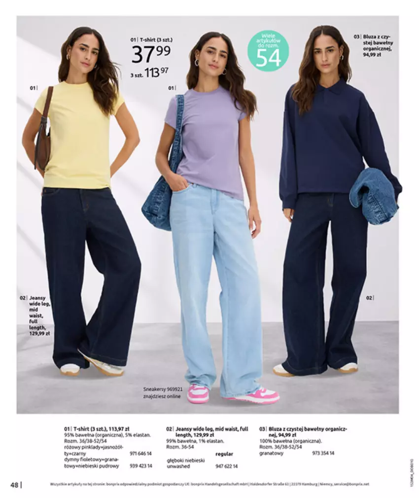 Gazetka promocyjna Bonprix - WSZYSTKO W CZERWIENI - ważna 30.03 do 27.04.2026 - strona 50 - produkty: Fa, Gra, Granat, T-shirt