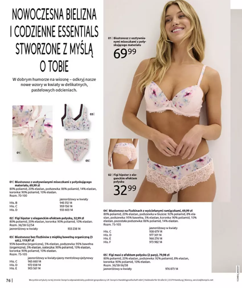 Gazetka promocyjna Bonprix - WSZYSTKO W CZERWIENI - ważna 30.03 do 27.04.2026 - strona 78 - produkty: Bielizna, Biustonosz, Fa, Figi, Gra, Olej