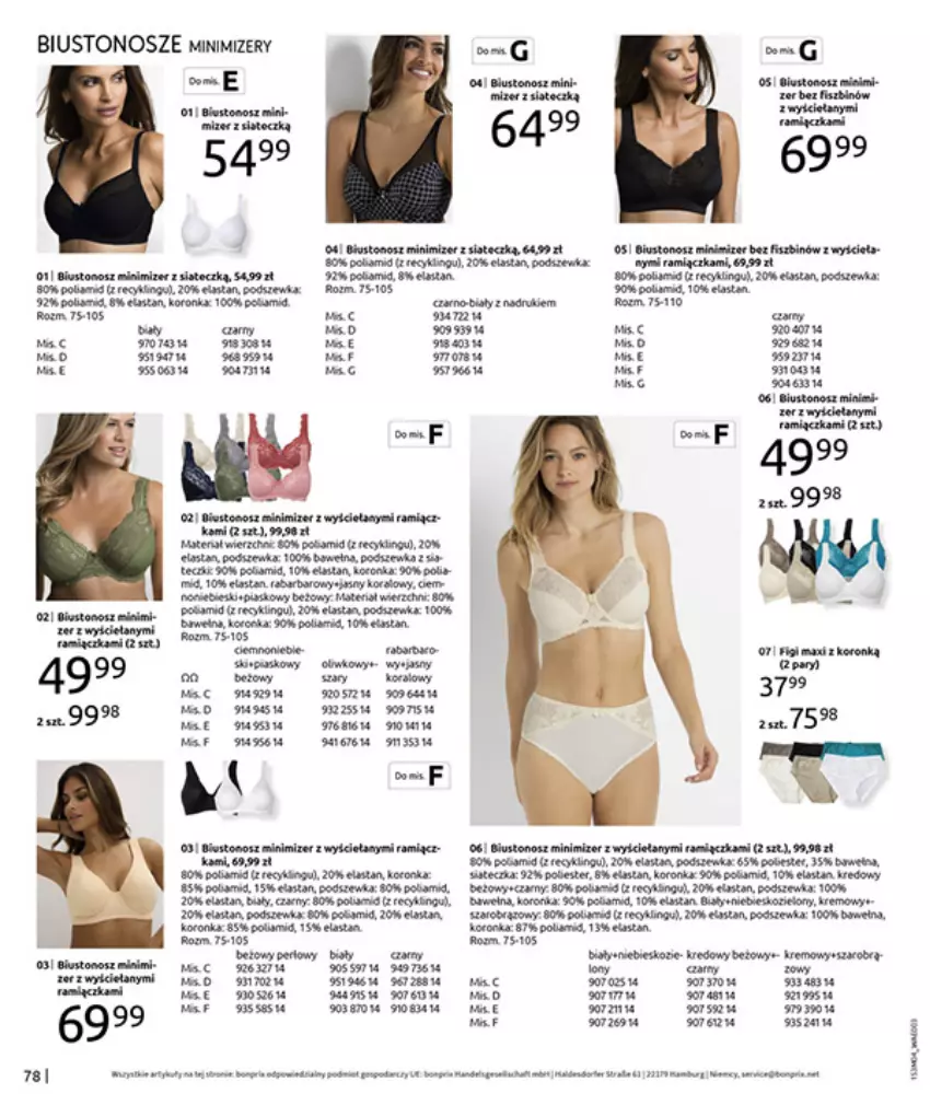 Gazetka promocyjna Bonprix - WSZYSTKO W CZERWIENI - ważna 30.03 do 27.04.2026 - strona 80 - produkty: Biustonosz, Fa, Figi, Kret, Tera