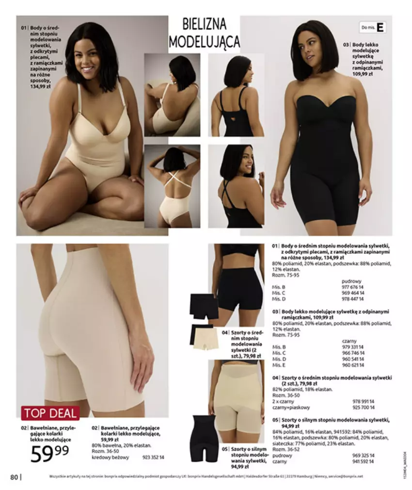 Gazetka promocyjna Bonprix - WSZYSTKO W CZERWIENI - ważna 30.03 do 27.04.2026 - strona 82 - produkty: Bielizna, Body, Gra, LG, Por, Szorty, Top