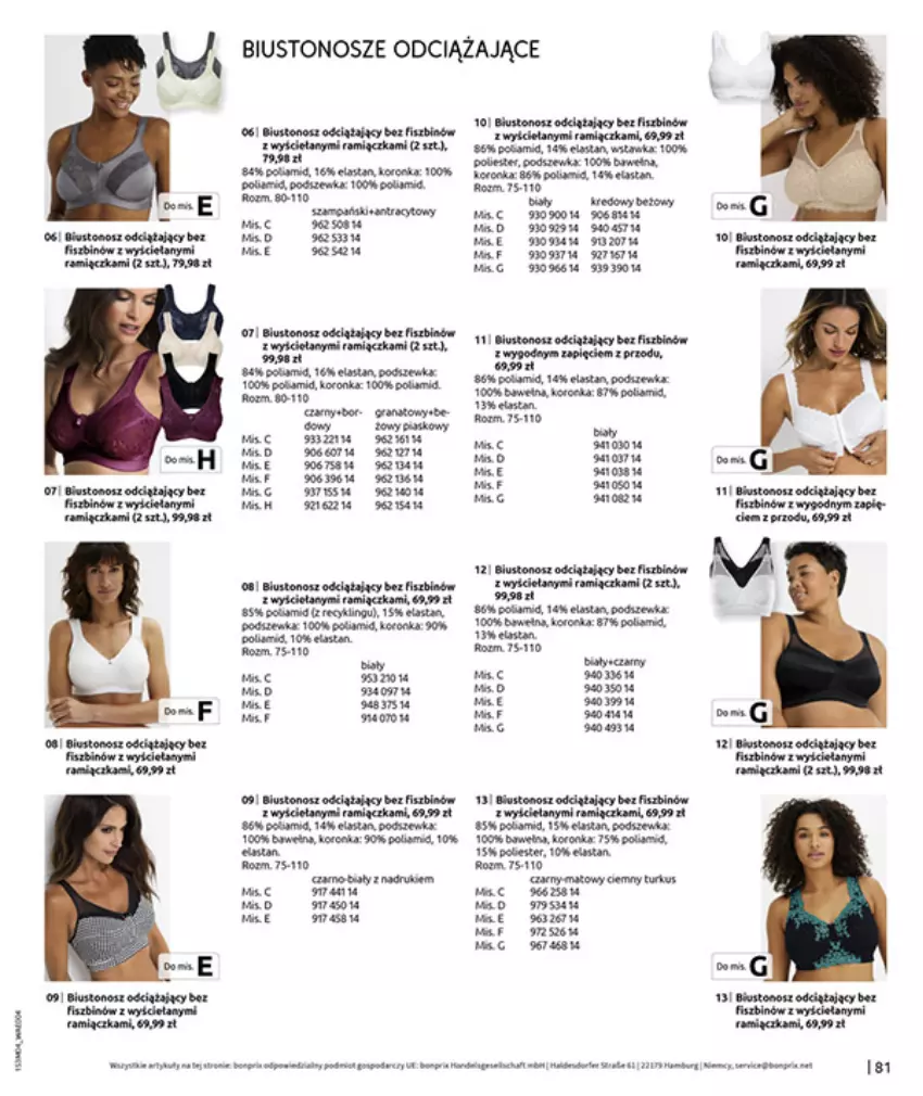 Gazetka promocyjna Bonprix - WSZYSTKO W CZERWIENI - ważna 30.03 do 27.04.2026 - strona 83 - produkty: Anew, BIC, Biustonosz, Fa, Gin, Gry, Por, Ser