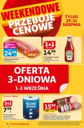 Gazetka promocyjna Auchan - Odlotowe ceny na start szkoły Supermarket - Gazetka - ważna od 03.09 do 03.09.2025 - strona 2 - produkty: Ketchup, Papier, Kiełbasa krakowska, Ręcznik, Kiełbasa, Olewnik, Heinz