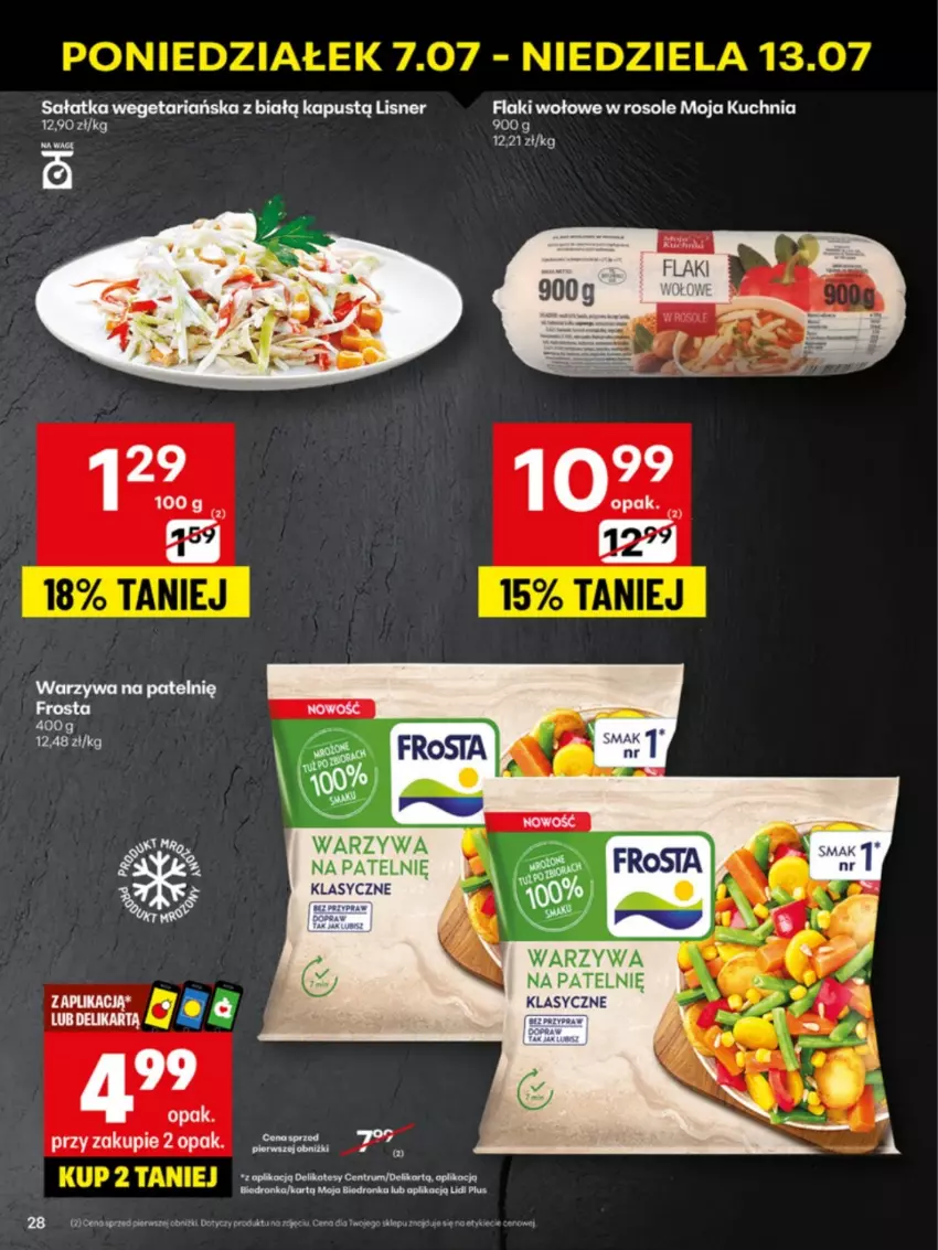 Gazetka promocyjna Delikatesy Centrum - Franczyza DC28 Poniedziałek - ważna 07.07 do 13.07.2025 - strona 28 - produkty: Kapustą, Koc, Lisner, Rum, Sałat, Sałatka, Warzywa