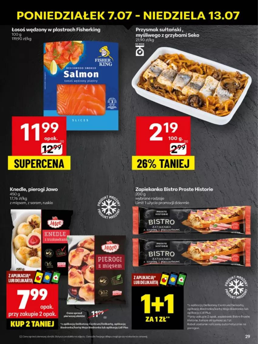 Gazetka promocyjna Delikatesy Centrum - Franczyza DC28 Poniedziałek - ważna 07.07 do 13.07.2025 - strona 29 - produkty: Knedle, Pierogi, Robot, SEKO, Zapiekanka