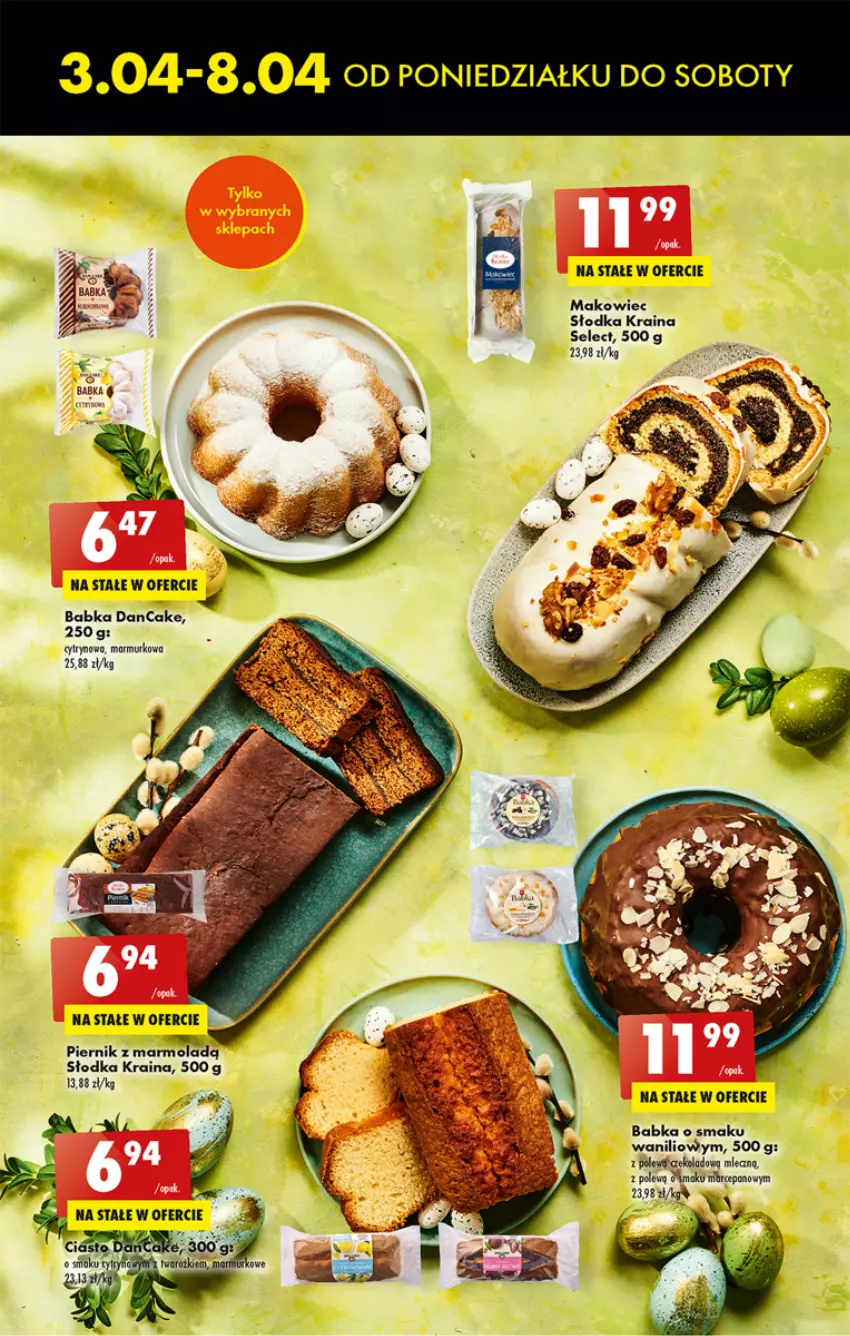 Gazetka promocyjna Biedronka - ważna 03.04 do 08.04.2023 - strona 9 - produkty: Babka, Makowiec, Mola, Piernik