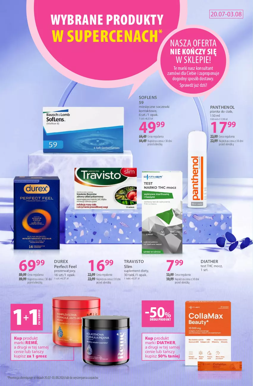 Gazetka promocyjna Hebe - Gazetka - ważna 20.07 do 03.08.2026 - strona 16 - produkty: Durex, Prezerwatyw, Soczewki kontaktowe, Suplement diety