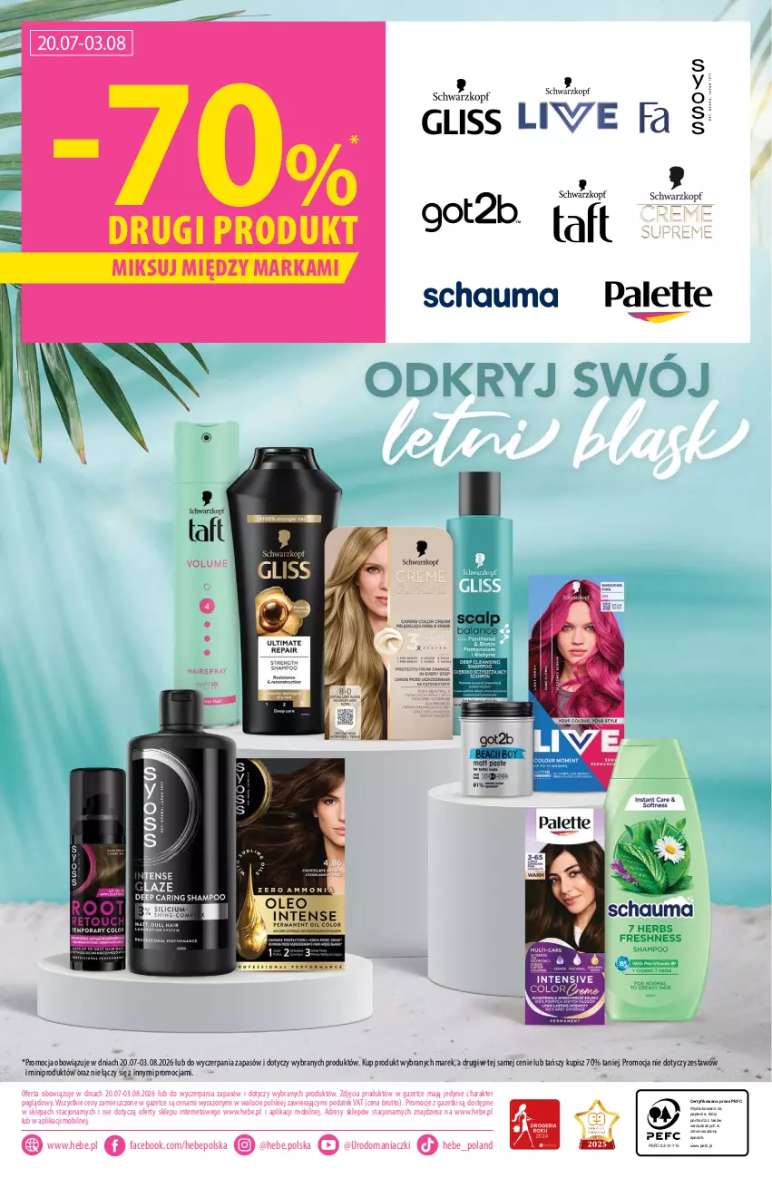 Gazetka promocyjna Hebe - Gazetka - ważna 20.07 do 03.08.2026 - strona 18 - produkty: Dres, Fa, Mobil, Papier