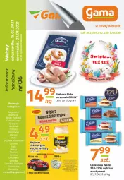 Gazetka promocyjna Gama - Gazetka Gama - Gazetka - ważna od 28.03 do 28.03.2021 - strona 1 - produkty: Piec, Majonez, Sok, Gra, Sokołów, Winiary, Sokół, Podlaski, Czekolada, Morliny, Kiełbasa biała, Kiełbasa