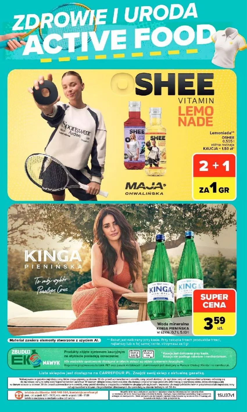 Gazetka promocyjna Carrefour - Gazetka Market w SUMIE siebie znasz najlepiej - ważna 07.09 do 19.09.2026 - strona 14 - produkty: Fa, Lemoniada, Noż, Top, Woda, Woda mineralna
