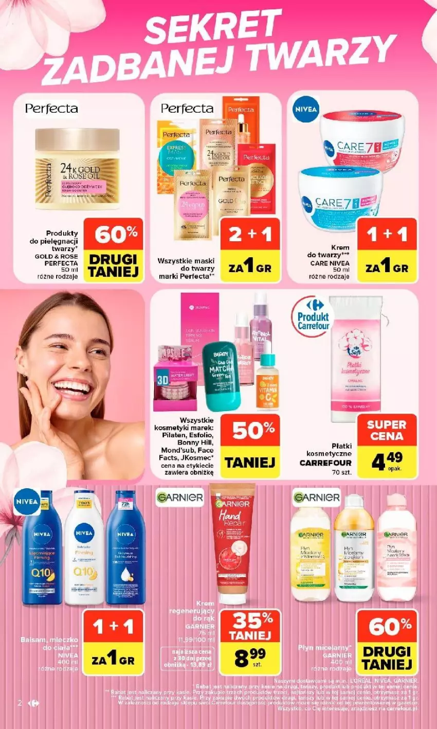 Gazetka promocyjna Carrefour - Gazetka Market w SUMIE siebie znasz najlepiej - ważna 07.09 do 19.09.2026 - strona 2 - produkty: Fa, Garnier, Nivea, Perfecta, Płatki kosmetyczne