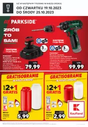 Gazetka promocyjna Kaufland - Zapowiedź oferty - Gazetka - ważna od 18.10 do 18.10.2023 - strona 2 - produkty: Parkside, Sok, Ser, Gra, Walizka, Tera, Warka, Tarka, Wkręt, Wkrętarka, Olej, Akumulator, Wkład olejowy, LG