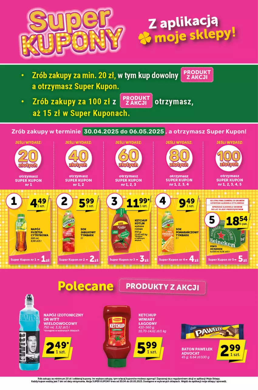 Gazetka promocyjna ABC - ważna 30.04 do 13.05.2025 - strona 2 - produkty: Heineken, Napój, Tymbark