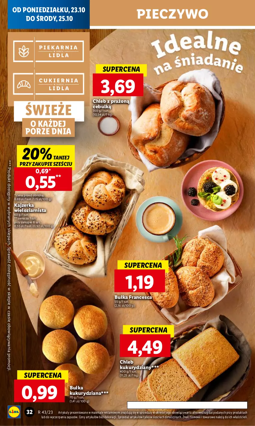 Gazetka promocyjna Lidl - GAZETKA - ważna 23.10 do 25.10.2023 - strona 36 - produkty: Bułka, Chleb, Kajzerka, Piec, Pieczywo, Por