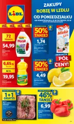 Gazetka promocyjna Lidl - GAZETKA - Gazetka - ważna od 25.10 do 25.10.2023 - strona 1 - produkty: Mięso mielone, Kujawski, Gra, Papryka czerwona, Papryka, Cytryny, Persil, Pilos, Olej rzepakowy, Olej, Mięso, Mleko