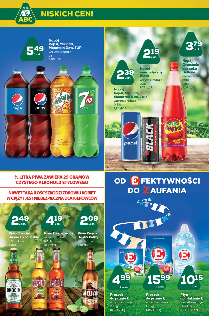 Gazetka promocyjna ABC - Gazetka - ważna 24.08 do 06.09.2022 - strona 12 - produkty: 7up, Fa, Gra, Hellena, Lack, LG, Mirinda, Napój, Oranżada, Pepsi, Piec, Piwa, Rosie, Ser, Sok