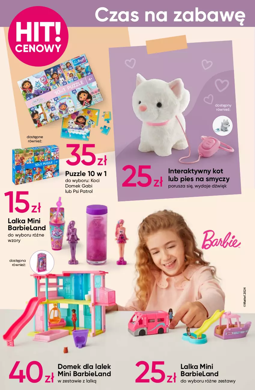 Gazetka promocyjna Pepco - Przytulna jesień - ważna 26.09 do 09.10.2024 - strona 8 - produkty: Barbie, Domek dla lalek, Koc, Lalka, Mattel, Por, Psi Patrol, Puzzle, Smycz, Tera