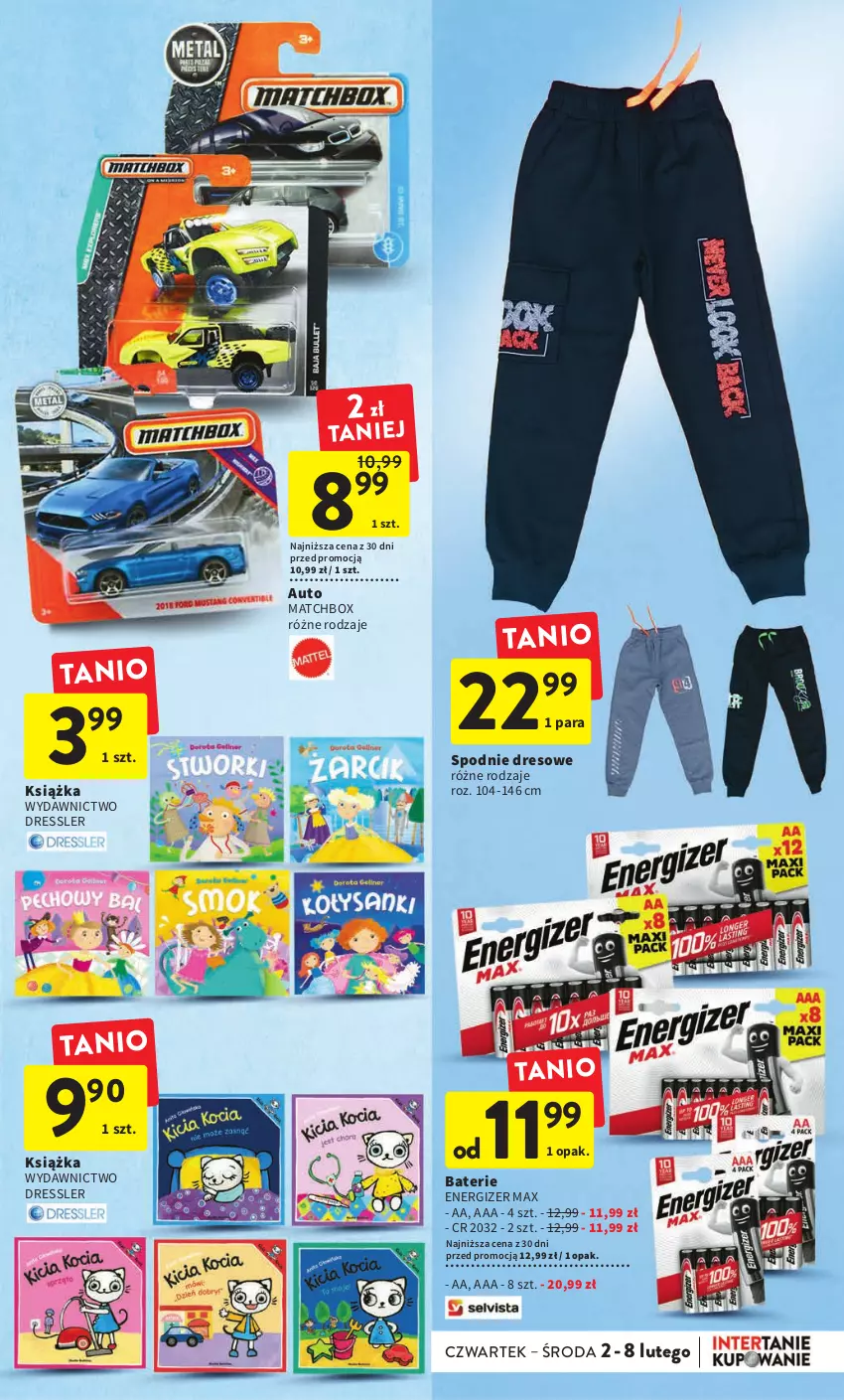 Gazetka promocyjna Intermarche - Gazetka Intermarche - ważna 02.02 do 08.02.2023 - strona 37 - produkty: Dres, Energizer, Książka, Spodnie, Spodnie dresowe