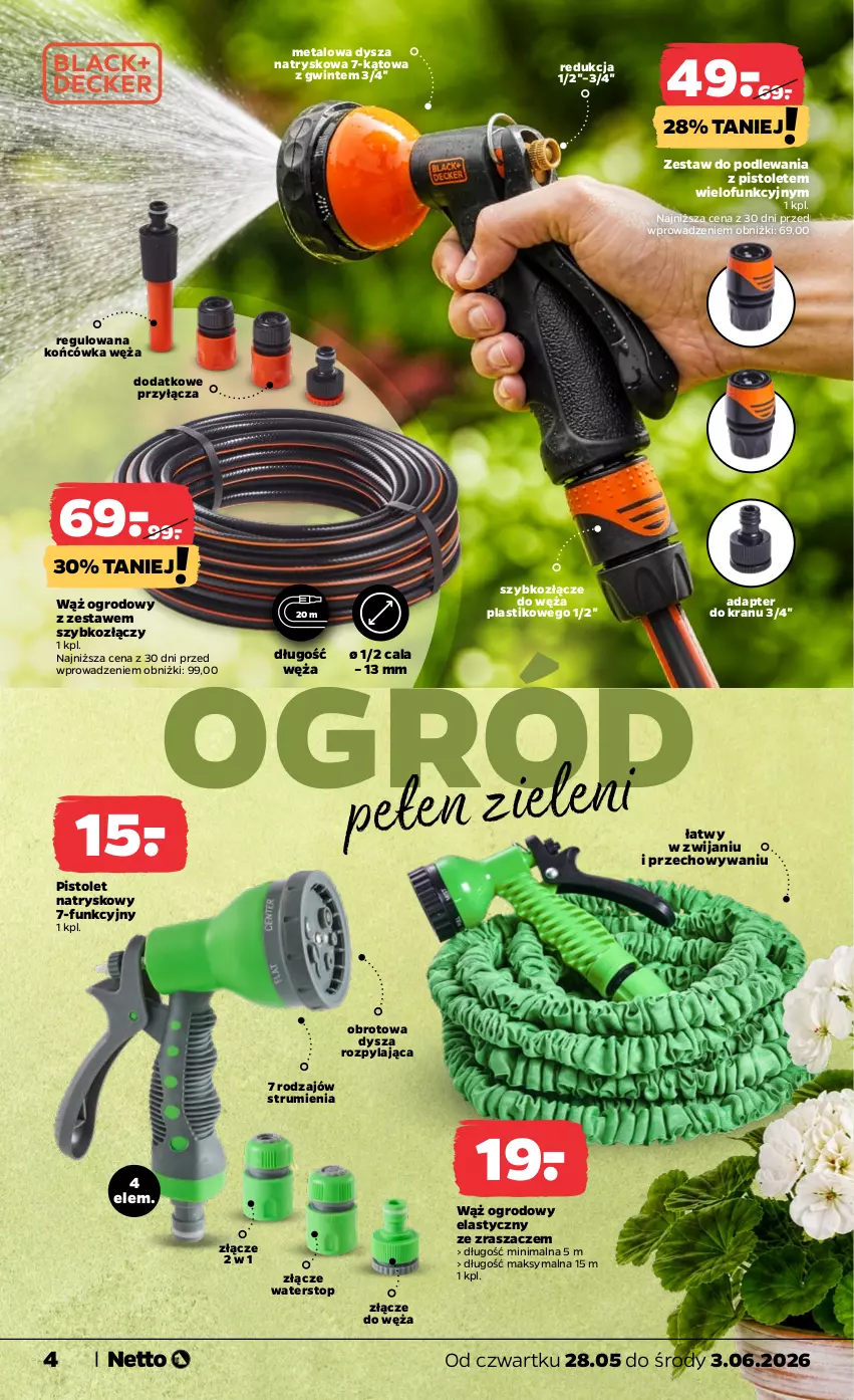 Gazetka promocyjna Netto - Od Czwartku - ważna 28.05 do 03.06.2026 - strona 4 - produkty: Ogród, Pistolet, Rum, Top